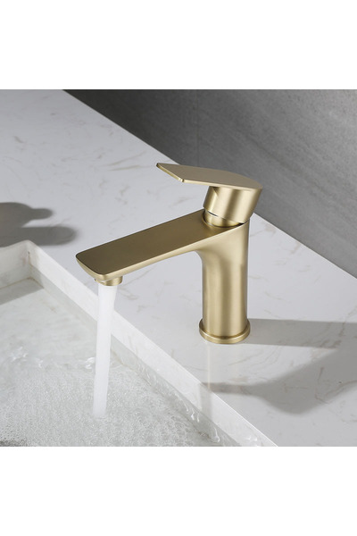 Choice1 صنبور مياه حمام ذهبي G1/2، ماء بارد وساخن، مصنوع من الفولاذ المقاوم ل...