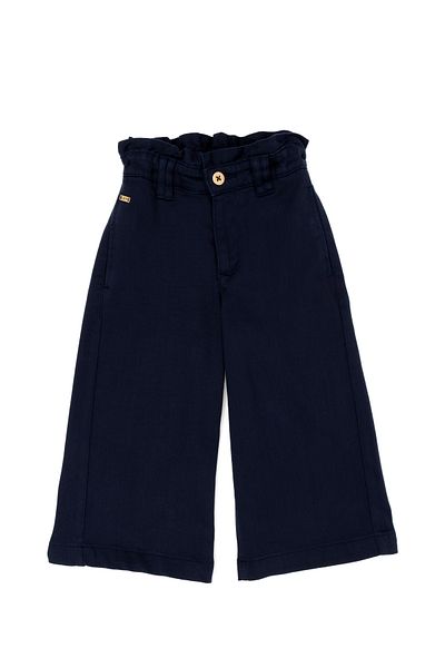 U.S. Polo Assn. Girl's Navy Blue Canvas Pants 50272137 -Vr033