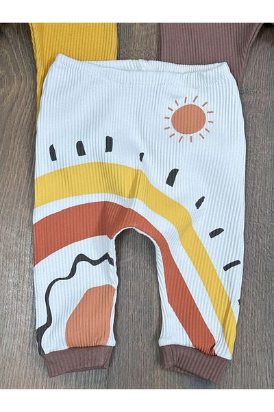 tiwitibaby Newborn Organic Cotton Flexible Baby Boy Pants Set of 3