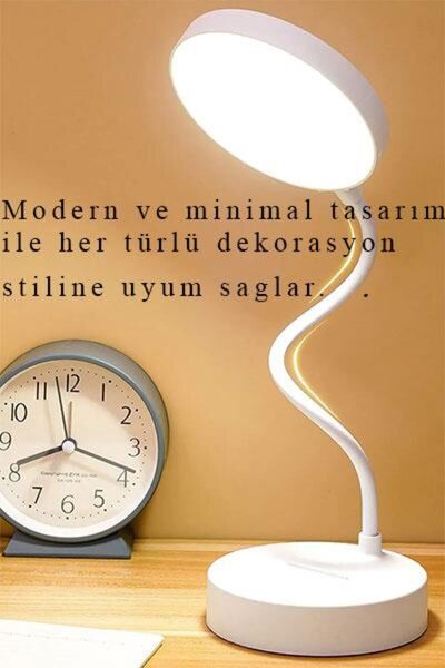 Cata CT-8440 Berlin Dokunmatik Şarjlı Masa Lambası Dimlenebilir Işık Beyaz Renk