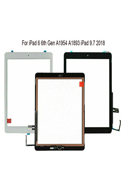 Choice1 شاشة لمس خارجية سوداء مع زر الصفحة الرئيسية لجهاز iPad 9.7 بوصة (إصدا...