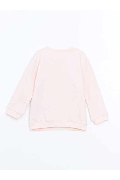 LC Waikiki Світшот з довгим рукавом з принтом для дівчинки та комплект з 2 предметів від Esofman з горловиною та довгими рукавами