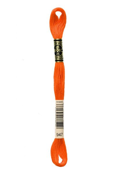 Dmc 2 Muline Yarns with Number 947