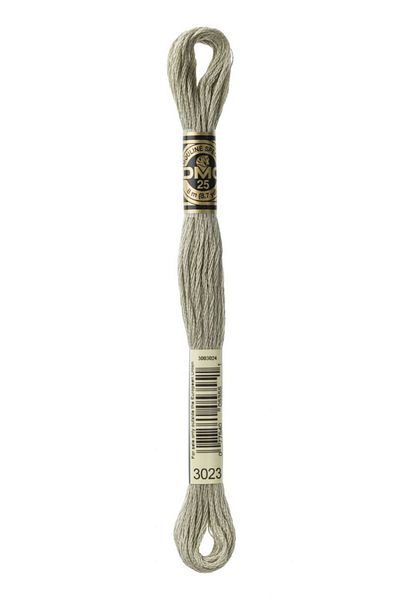 Dmc 2 Muline Yarns with Number 3023