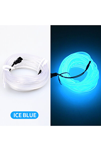 Choice3 شريط إضاءة LED مرن بطول 5 أمتار، مصنوع من الألياف الضوئية، باللون الأ...