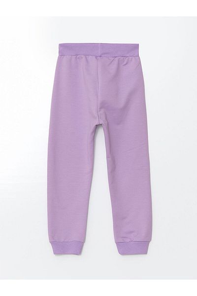 LC Waikiki Lcw Kids Elastic Waist Thick Printed Baby Girl Tracksuit Bottom