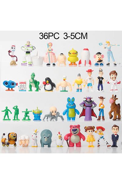 Choice 36Pcs/Set Disney Toy Story 4 Woody Buzz Lightyear 3-5cm Q Version Action Figures Mini Dolls Kids ...