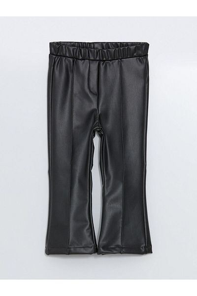 LC Waikiki Lcw Kids Black Female Child Faux Leather Pants Imrex Global