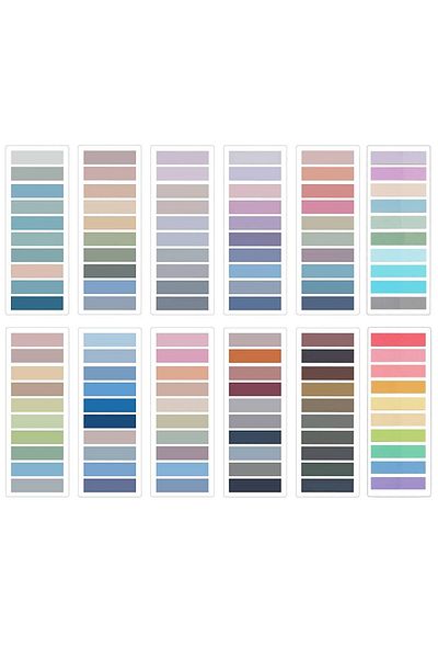 Choice 12packs (2400SHEETS) New Colorful Sticky Index Tabs Notes Memoranda Notebook Page Markers Classify