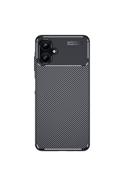 tekno grup حافظة لهاتف Galaxy A06 مع حماية للكاميرا من الكربون بنمط Lux Negro...