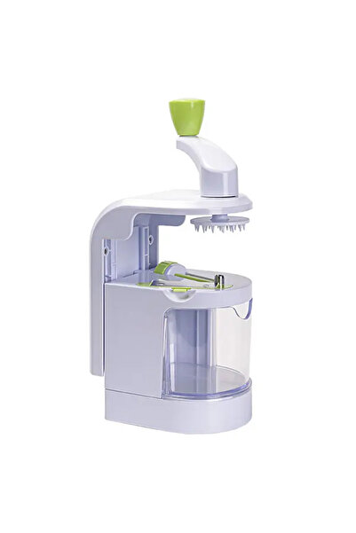 Choice آلة تقطيع الخضروات الحلزونية البيضاء 4 في 1 ذات الشفرة الدوارة، آلة تق...