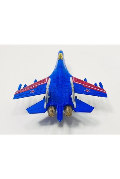 tmtoysandmore Metal Fighter Aircraft Blue Light Sound F16 Model Airplane Military