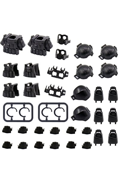 Choice4 سترة أسلحة عسكرية سوداء، معدات عسكرية، جندي من قوات التدخل السريع، مج...