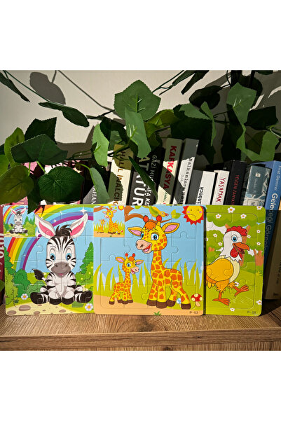 babyist 3'Lü Montessori Ahşap Yapboz