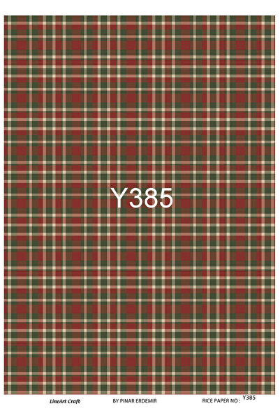 LİNEART Lineart Christmas Pattern Brass Decopage Paper No:Y385- 29X42Cm
