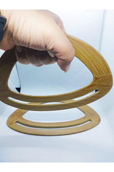 Handmade 1. Mâner dublu din lemn pentru geantă - Accesorii