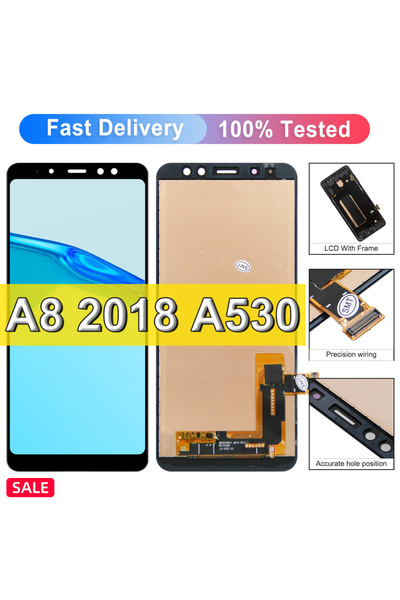 Choice Black No Frame 100% Tested For Galaxy A8 2018 LCD Display Touch Screen For Galaxy A8 A530 A530F A53