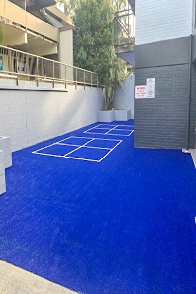 TURKGRASS Balkon Ve Bahçeye Uygun Dış Ve Iç Mekan Uyumlu Mavi Yapay Çim Halı ...