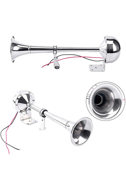 Choice بوق بوق واحد مصقول من الفولاذ المقاوم للصدأ بقوة 12 فولت، منخفض النغمة للقوارب البحرية والشاحنات والشاحنات والقوافل والمركبات الترفيهية الجديدة