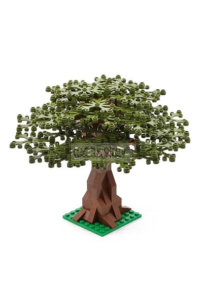 Choice Army Green Marumine Building Bricks 102pcs Moc Blocks Tree Set Jungle Grass Plants Garden Compatible
