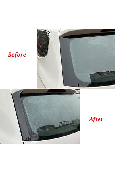 Choice 1 Pair For VW Tiguan MK2 2017 2018 2019 2020 2021 2022 2023 Car Rear Window Side Spoiler Glossy B...