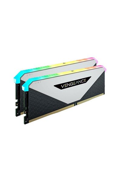 Corsair ذاكرة الوصول العشوائي Vengeance RGB RT 16GB DDR4 3200MHz CL16 RAM-Cmn16GX4M2Z3200C16W - 2x8GB