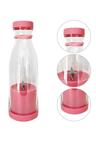 MIKO NICE Rechargeable Blender Fresh Juice Maker White/Pink Usb Portable Juice Bottle Mini Fast Electric Bl...