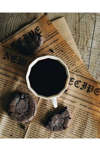 YAKUT Self Pattern Vintage Newspaper Pattern Presentation Paper - 50 Pieces of Oil Paper