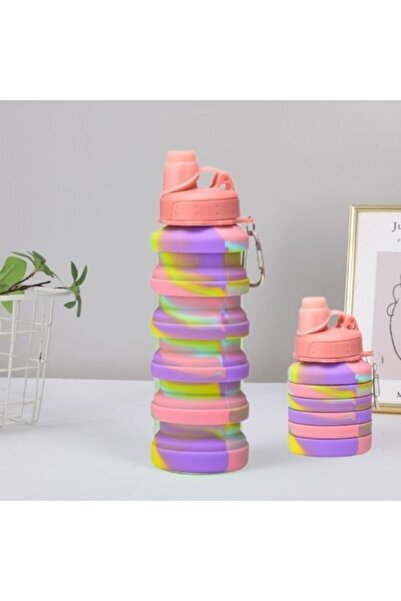 Livava Colorful Silicone Foldable Water Bottle - 23X7
