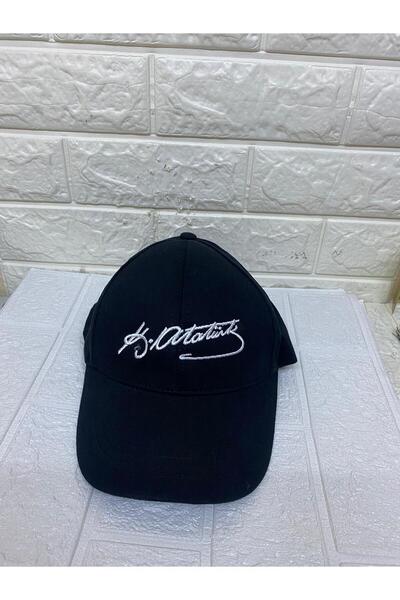 sema aksesuar Μαύρο καπέλο Unisex με κέντημα Ataturk - 29 Οκτωβρίου, Ρυθμιζόμ...