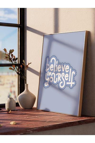Postifull Aesthetic Wall Painting - Wall Poster - Lettering Art Wall Decor - Unframed - Thick Art Paper