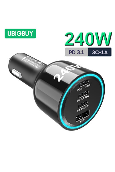 Choice 240W Car Charger Ubigbuy 240W Car Charger PD 3.1 140W 100W PPS 45W Sup...