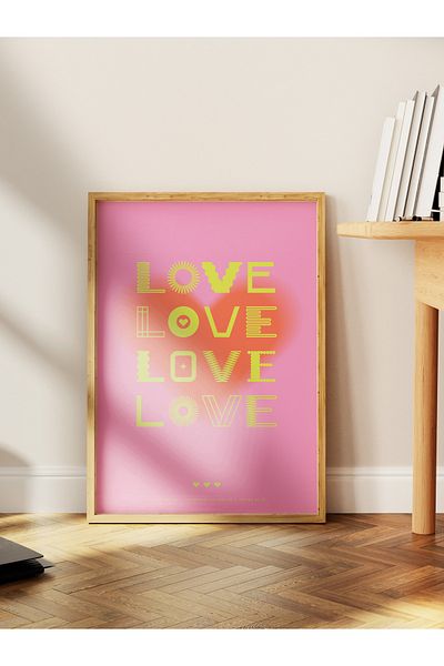 Postifull Lettering Art Themed Wall Poster, Aesthetic Frameless Poster - Living Room, Bedroom Wall Painting