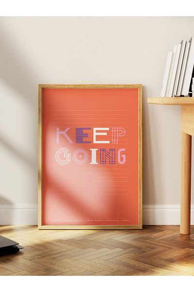Postifull Lettering Art Themed Wall Poster, Aesthetic Frameless Poster - Living Room, Bedroom Wall Painting