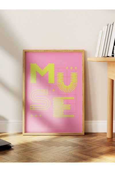 Postifull Lettering Art Themed Wall Poster, Aesthetic Frameless Poster - Living Room, Bedroom Wall Painting