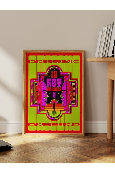 Postifull Grunge Theme Wall Poster, Frameless Poster, Wall Decor, Frameless Painting