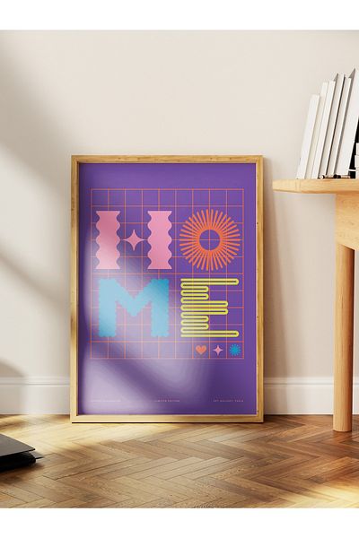 Postifull Lettering Art Themed Wall Poster, Aesthetic Frameless Poster - Living Room, Bedroom Wall Painting