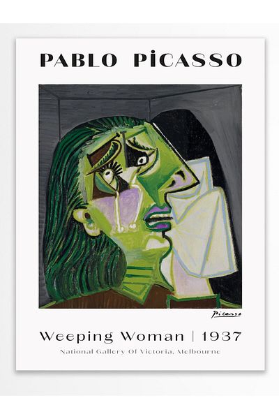 Postifull Poster de perete Pablo Picasso - Decor estetic de perete - Postere din seria de artă - Hârtie groasă