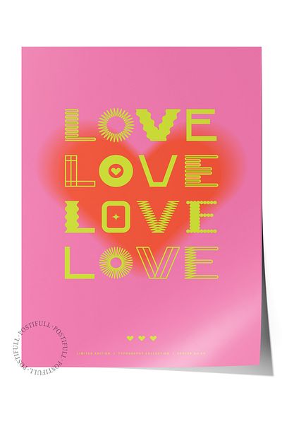 Postifull Lettering Art Themed Wall Poster, Aesthetic Frameless Poster - Living Room, Bedroom Wall Painting