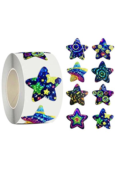 Choice D203 500 قطعة/لفة ملصقات مكافآت النجوم الفضائية الكرتونية 8 تصاميم سما...