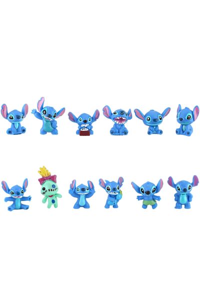 Choice 12Pcs MINI Stitch Anime Figurine Dolls 3CM Cartoon Lilo and Stitch Action Figures Collectible Dec...