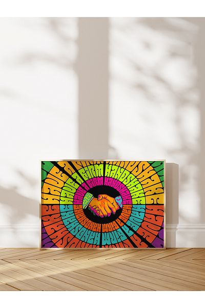 Postifull Grunge Theme Wall Poster, Frameless Poster, Wall Decor, Frameless Painting