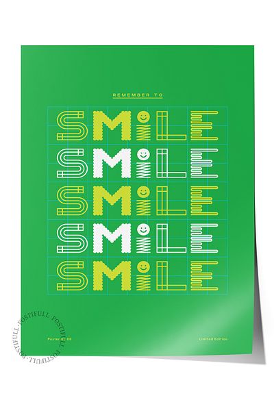 Postifull Lettering Art Themed Wall Poster, Aesthetic Frameless Poster - Living Room, Bedroom Wall Painting