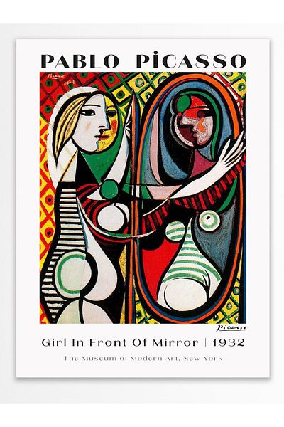 Postifull Poster de perete Pablo Picasso - Decor estetic de perete - Postere din seria de artă - Hârtie groasă