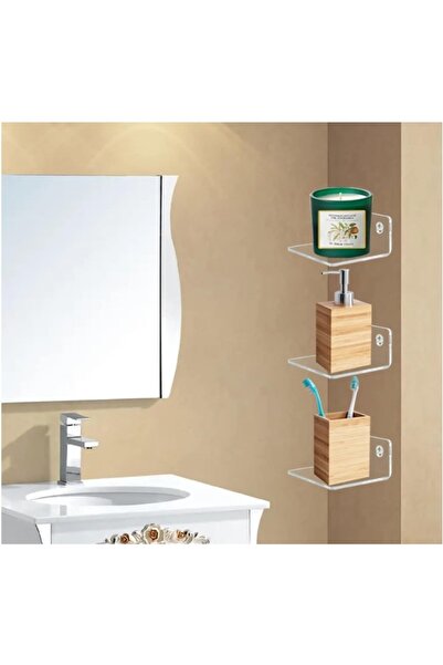 TUVA REKLAM Modern, Dayanıklı Ve Çok Amaçlı Pleksi Saksı Rafı & Düzenleyici ( 2 Adet )