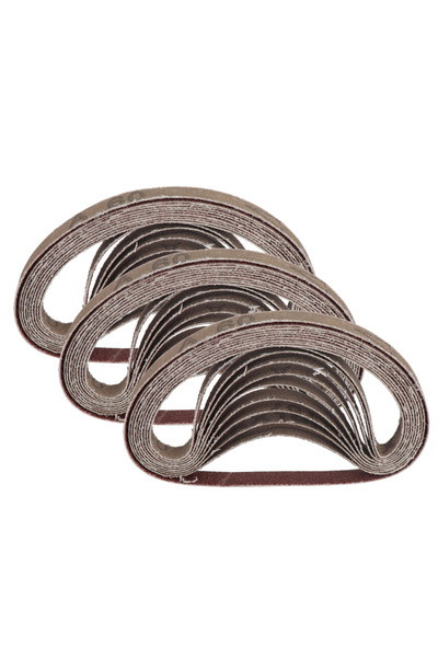 Choice6 80/30 قطعة من حزام الصنفرة والتلميع، مقاس 10×330 مم، ورق صنفرة بدرجات...