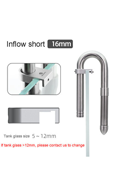 choice2 أنابيب مدخل ومخرج AQUAPRO Mini Skimmer ذات التدفق الداخلي القصيرة 16،...