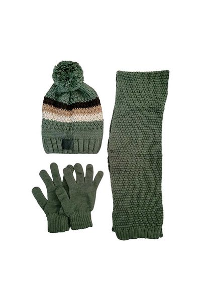 Kitti Set of 3 Scarf Beanie Gloves for 9-15 Years Old Boys