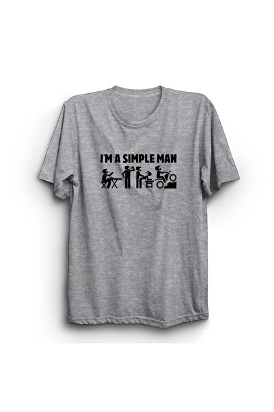 The Fame Unisex majica I Am A Simple Man - 100% pamuk , Bicikl, Bicikl