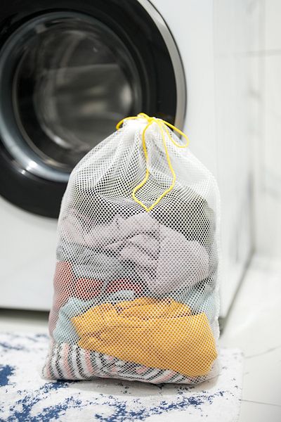 Hayveys 4 Pieces Large Size Drawstring Laundry Net Hygiene Clothing Net Bag